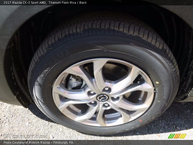 Titanium Flash Mica / Black 2017 Mazda CX-3 Sport AWD