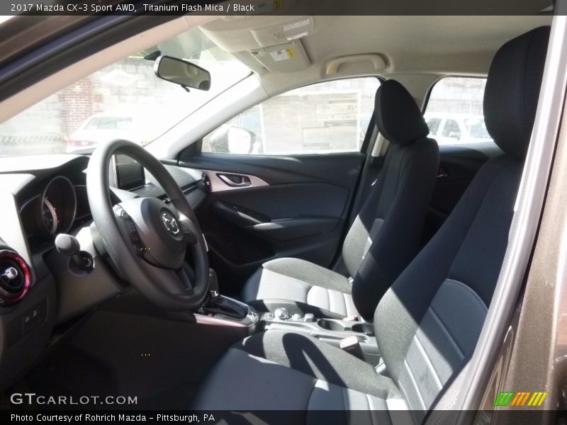 Titanium Flash Mica / Black 2017 Mazda CX-3 Sport AWD