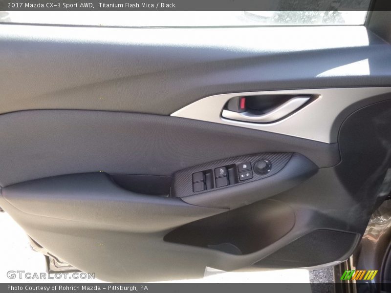 Titanium Flash Mica / Black 2017 Mazda CX-3 Sport AWD