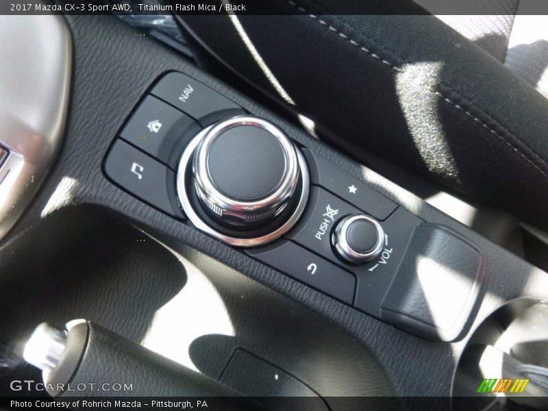 Titanium Flash Mica / Black 2017 Mazda CX-3 Sport AWD