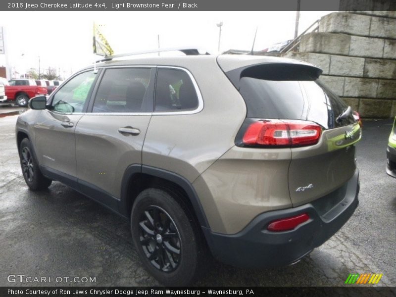 Light Brownstone Pearl / Black 2016 Jeep Cherokee Latitude 4x4