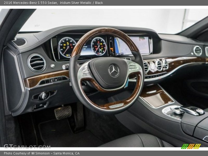 Iridium Silver Metallic / Black 2016 Mercedes-Benz S 550 Sedan