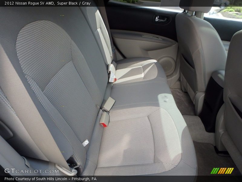 Super Black / Gray 2012 Nissan Rogue SV AWD