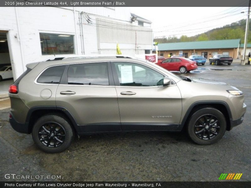 Light Brownstone Pearl / Black 2016 Jeep Cherokee Latitude 4x4