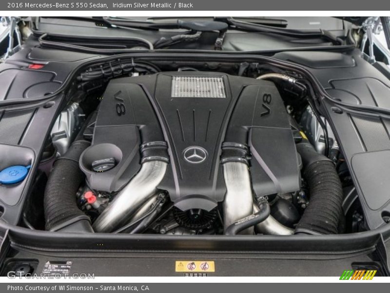 Iridium Silver Metallic / Black 2016 Mercedes-Benz S 550 Sedan