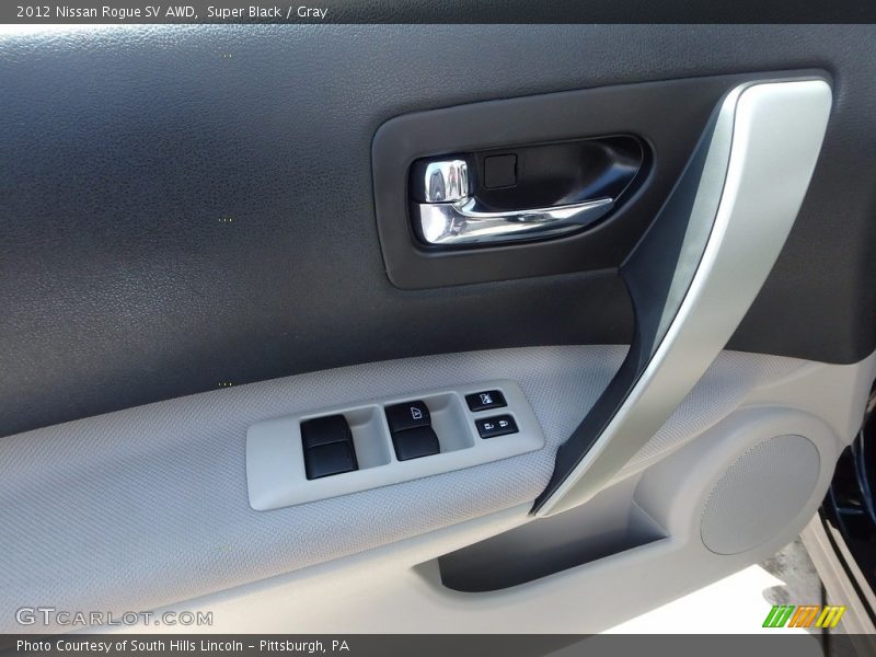 Super Black / Gray 2012 Nissan Rogue SV AWD
