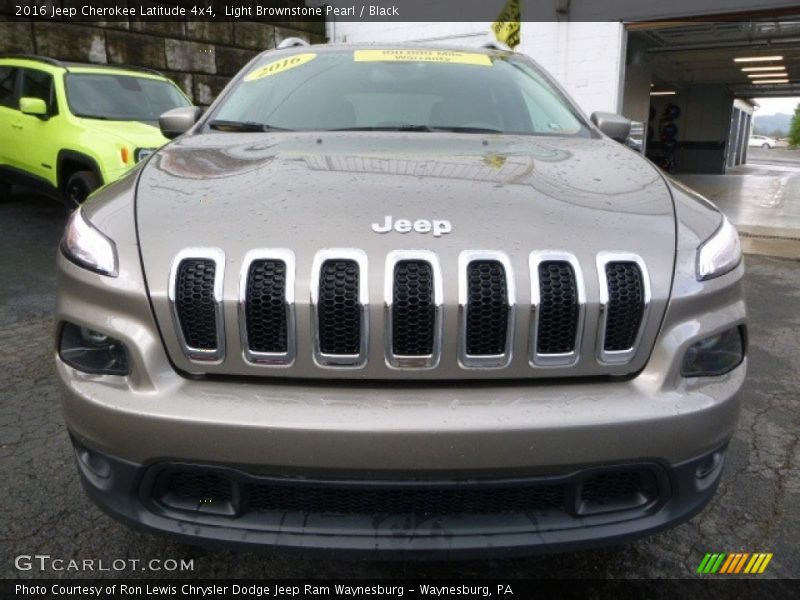 Light Brownstone Pearl / Black 2016 Jeep Cherokee Latitude 4x4
