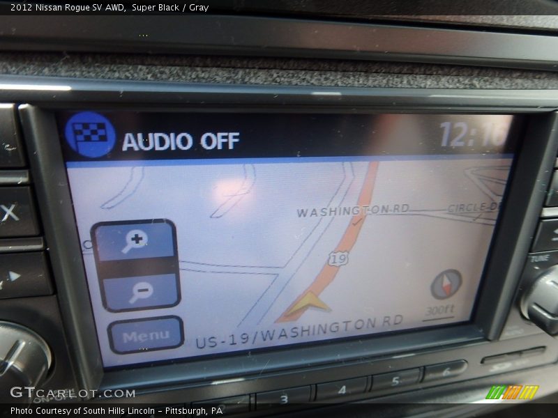 Super Black / Gray 2012 Nissan Rogue SV AWD