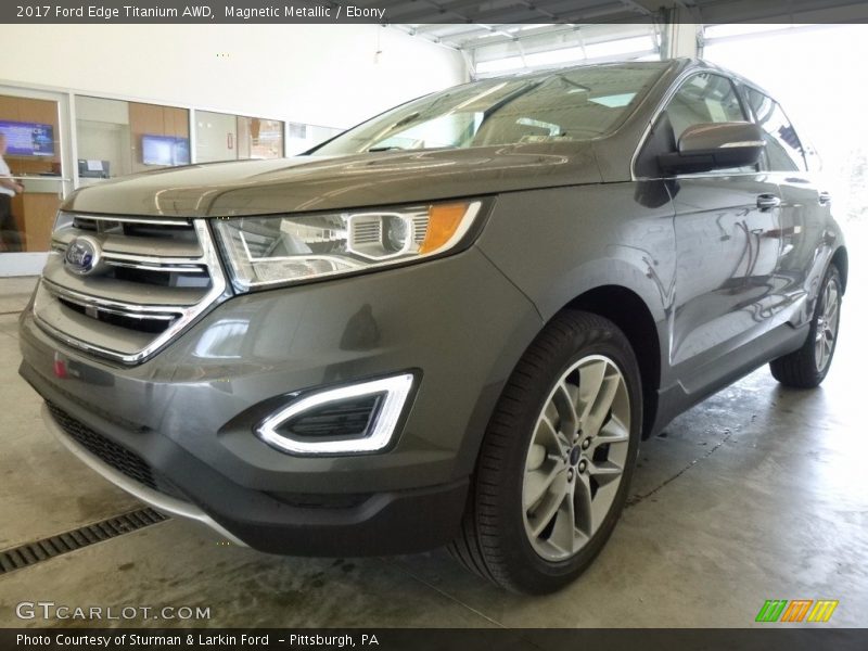 Magnetic Metallic / Ebony 2017 Ford Edge Titanium AWD