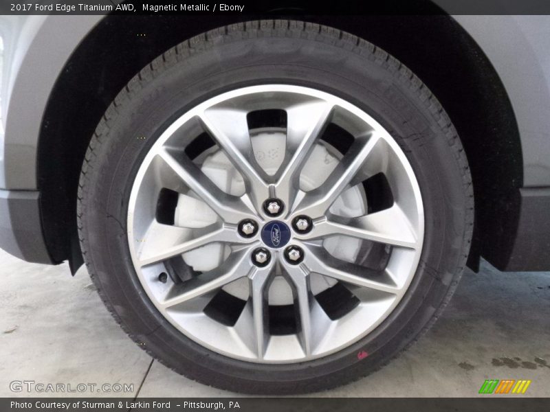 Magnetic Metallic / Ebony 2017 Ford Edge Titanium AWD