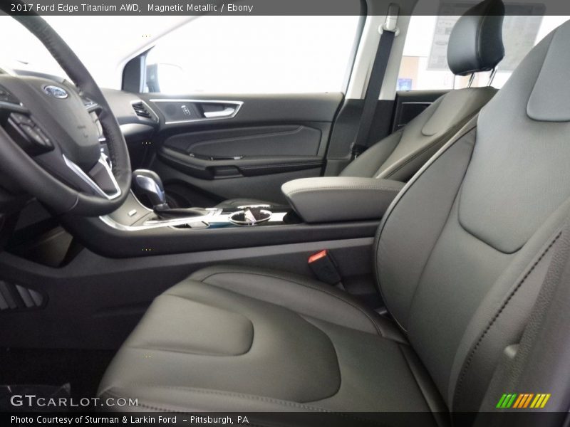 Magnetic Metallic / Ebony 2017 Ford Edge Titanium AWD