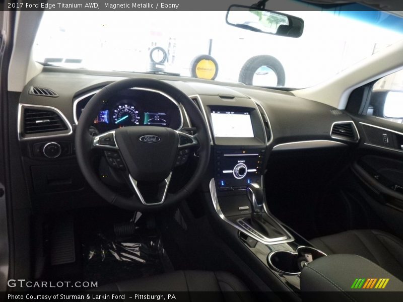Magnetic Metallic / Ebony 2017 Ford Edge Titanium AWD