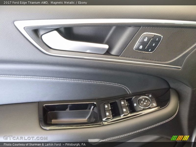 Magnetic Metallic / Ebony 2017 Ford Edge Titanium AWD