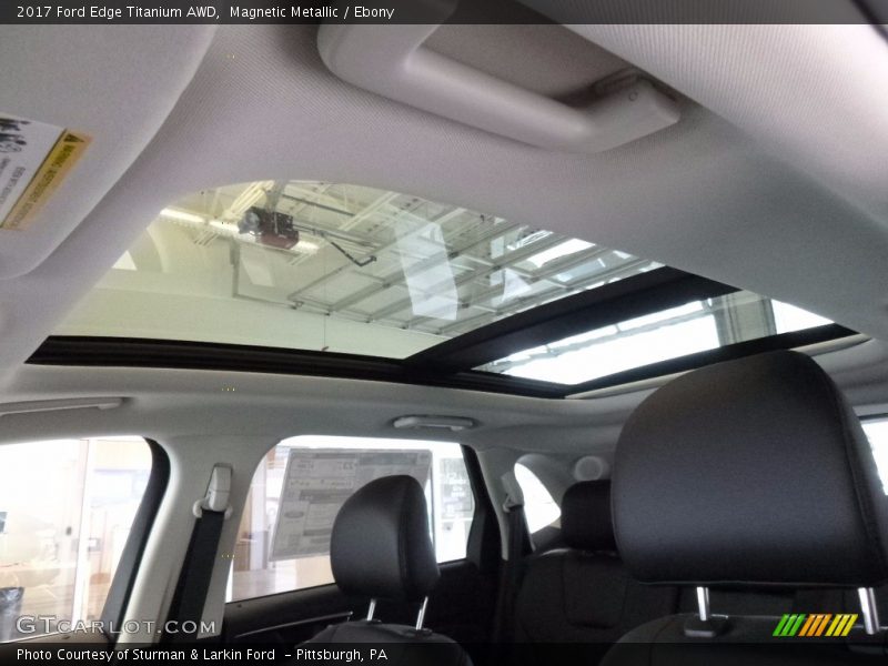 Magnetic Metallic / Ebony 2017 Ford Edge Titanium AWD