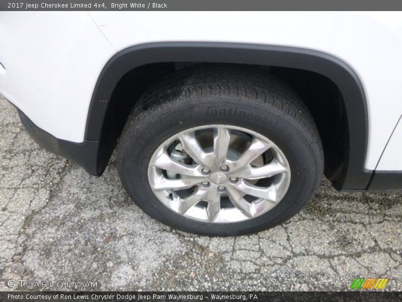 Bright White / Black 2017 Jeep Cherokee Limited 4x4