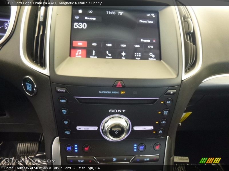 Magnetic Metallic / Ebony 2017 Ford Edge Titanium AWD