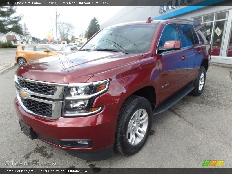 Siren Red Tintcoat / Jet Black 2017 Chevrolet Tahoe LT 4WD