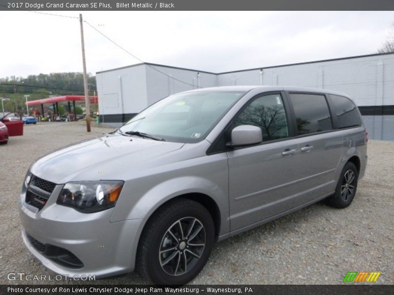 Billet Metallic / Black 2017 Dodge Grand Caravan SE Plus