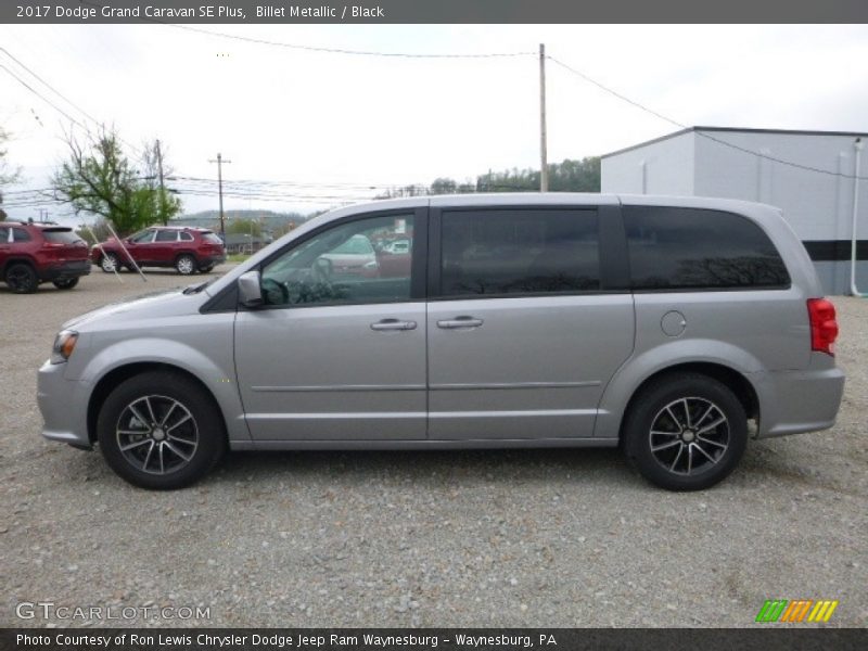 Billet Metallic / Black 2017 Dodge Grand Caravan SE Plus