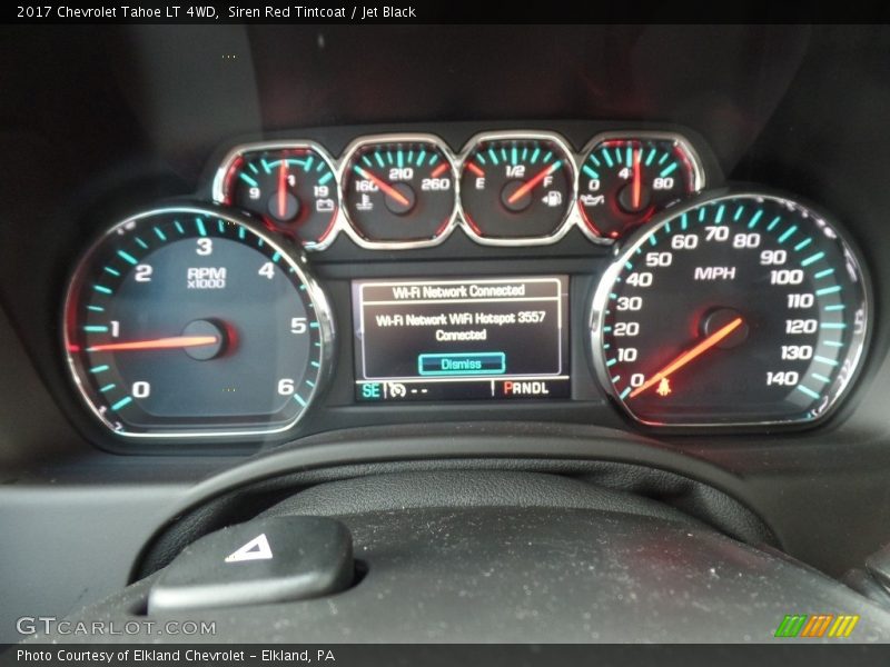 Siren Red Tintcoat / Jet Black 2017 Chevrolet Tahoe LT 4WD