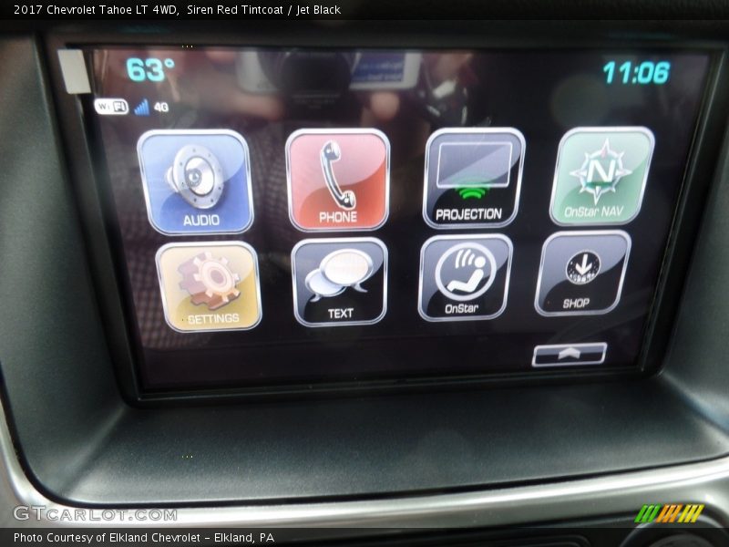 Siren Red Tintcoat / Jet Black 2017 Chevrolet Tahoe LT 4WD