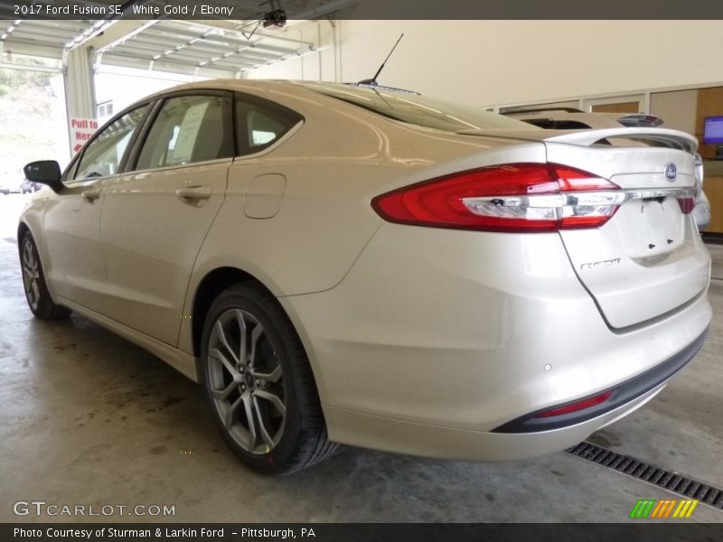 White Gold / Ebony 2017 Ford Fusion SE