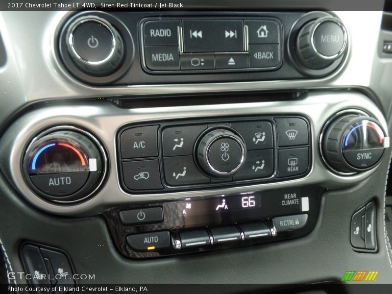 Siren Red Tintcoat / Jet Black 2017 Chevrolet Tahoe LT 4WD