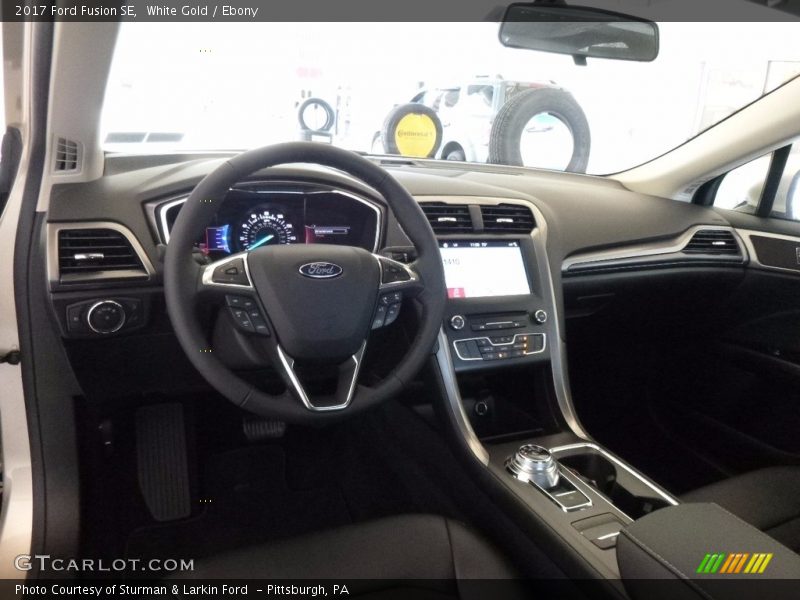 White Gold / Ebony 2017 Ford Fusion SE