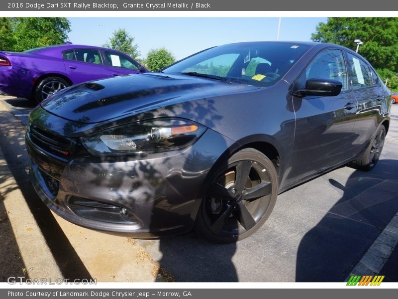 Granite Crystal Metallic / Black 2016 Dodge Dart SXT Rallye Blacktop
