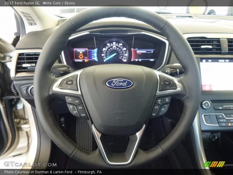 White Gold / Ebony 2017 Ford Fusion SE