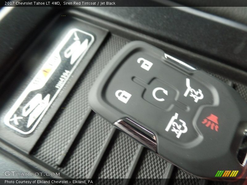 Siren Red Tintcoat / Jet Black 2017 Chevrolet Tahoe LT 4WD