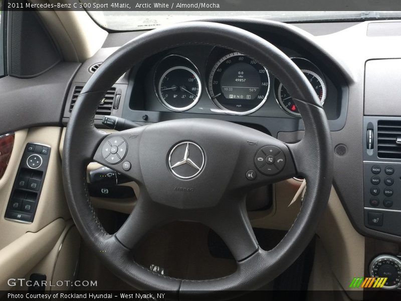 Arctic White / Almond/Mocha 2011 Mercedes-Benz C 300 Sport 4Matic