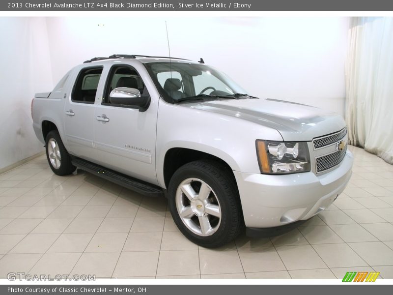 Silver Ice Metallic / Ebony 2013 Chevrolet Avalanche LTZ 4x4 Black Diamond Edition