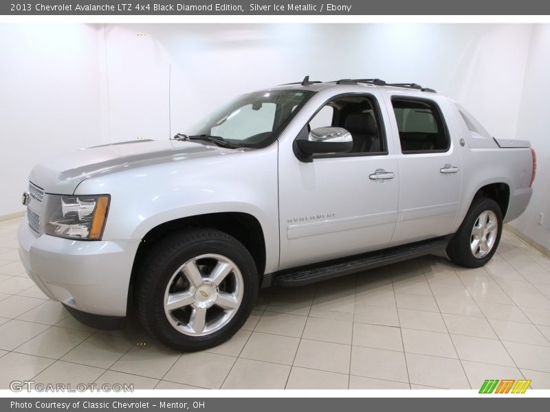 Silver Ice Metallic / Ebony 2013 Chevrolet Avalanche LTZ 4x4 Black Diamond Edition