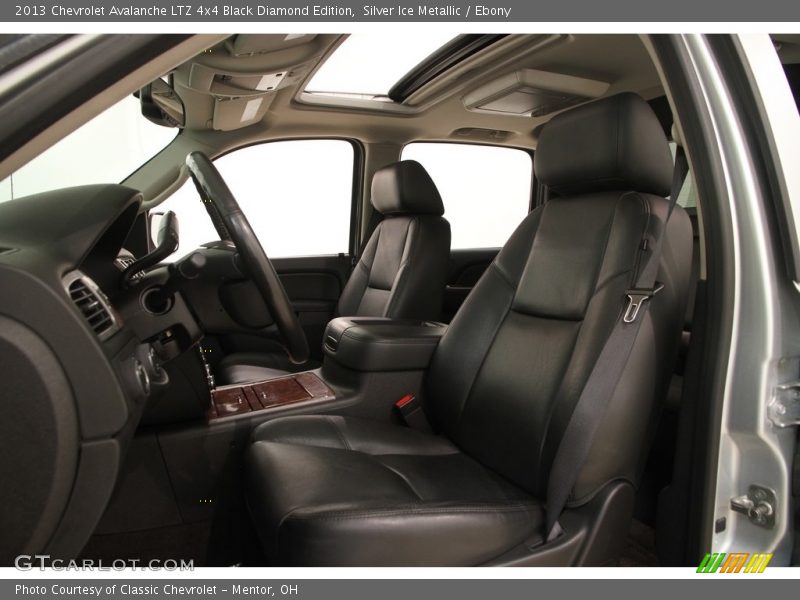 Silver Ice Metallic / Ebony 2013 Chevrolet Avalanche LTZ 4x4 Black Diamond Edition