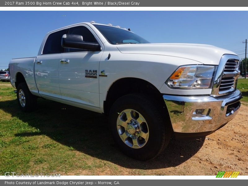 Bright White / Black/Diesel Gray 2017 Ram 3500 Big Horn Crew Cab 4x4