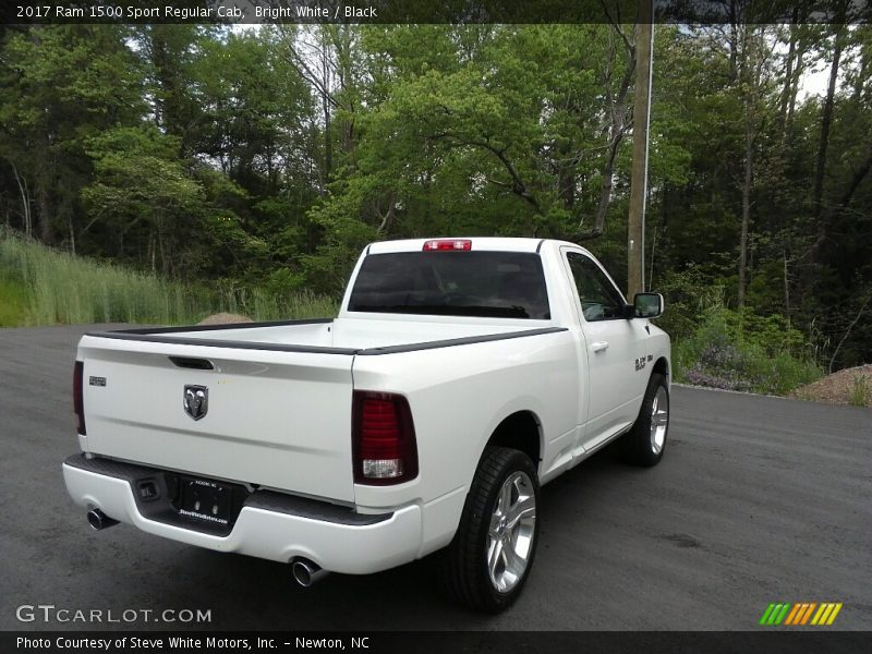 Bright White / Black 2017 Ram 1500 Sport Regular Cab