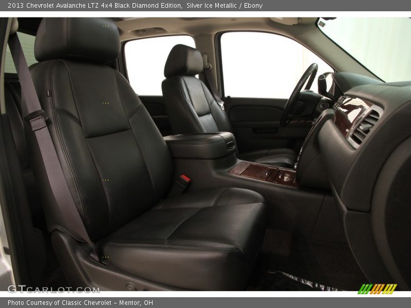 Silver Ice Metallic / Ebony 2013 Chevrolet Avalanche LTZ 4x4 Black Diamond Edition