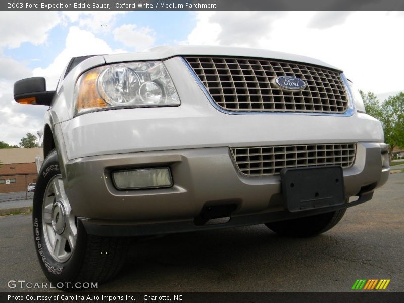 Oxford White / Medium Parchment 2003 Ford Expedition Eddie Bauer