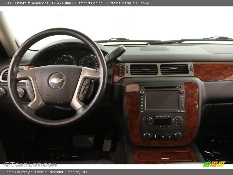 Silver Ice Metallic / Ebony 2013 Chevrolet Avalanche LTZ 4x4 Black Diamond Edition