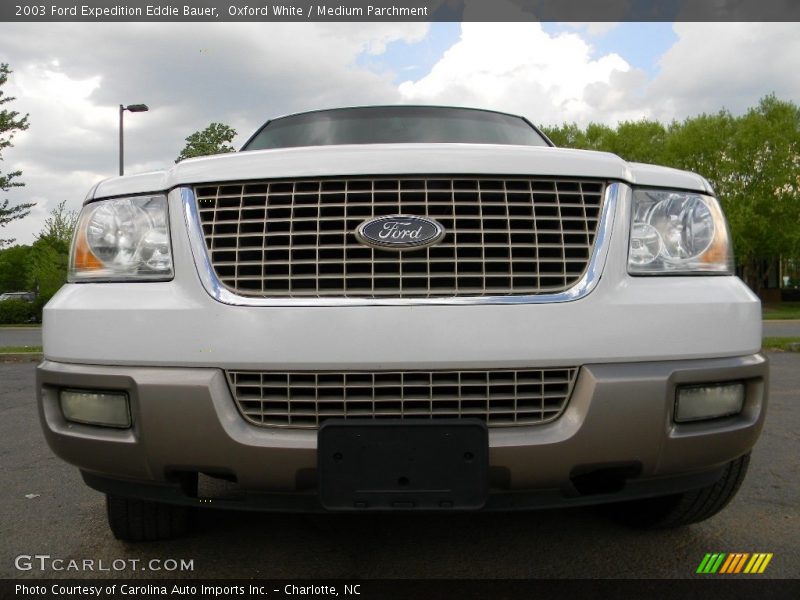Oxford White / Medium Parchment 2003 Ford Expedition Eddie Bauer