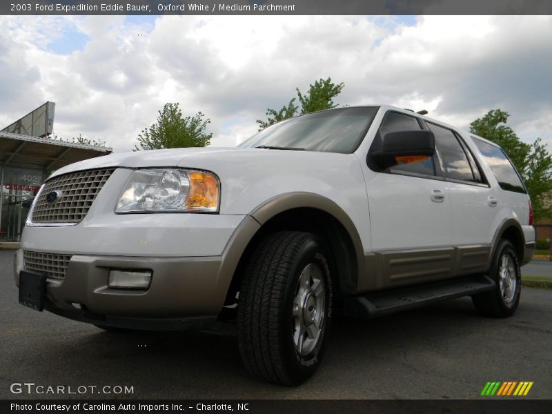 Oxford White / Medium Parchment 2003 Ford Expedition Eddie Bauer