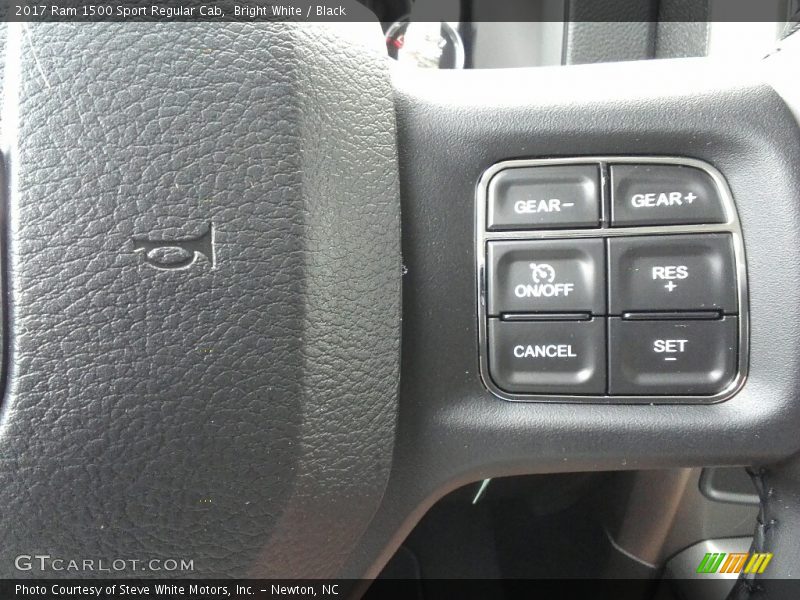 Bright White / Black 2017 Ram 1500 Sport Regular Cab