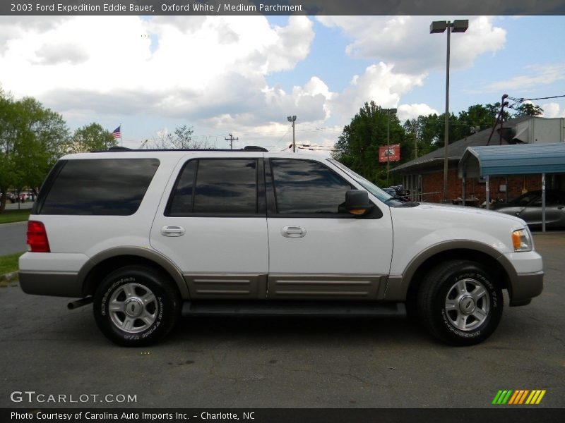 Oxford White / Medium Parchment 2003 Ford Expedition Eddie Bauer