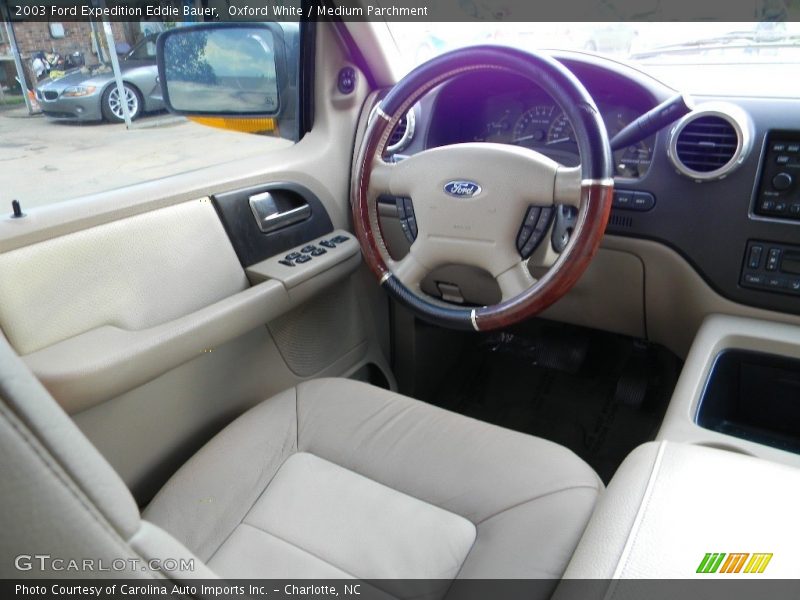 Oxford White / Medium Parchment 2003 Ford Expedition Eddie Bauer