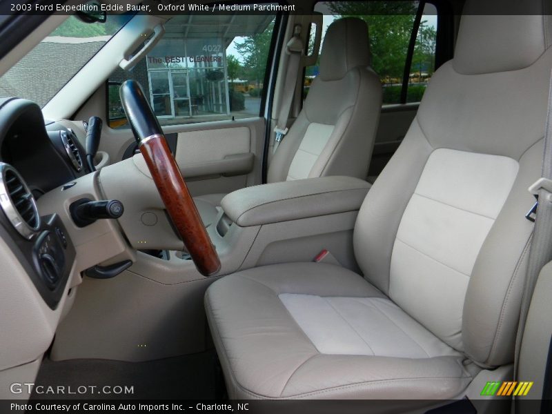 Oxford White / Medium Parchment 2003 Ford Expedition Eddie Bauer
