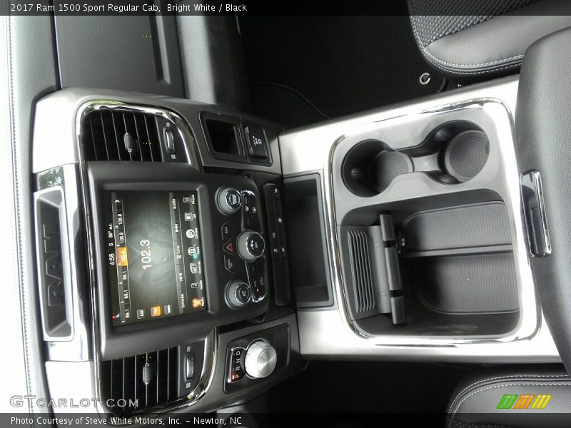Bright White / Black 2017 Ram 1500 Sport Regular Cab