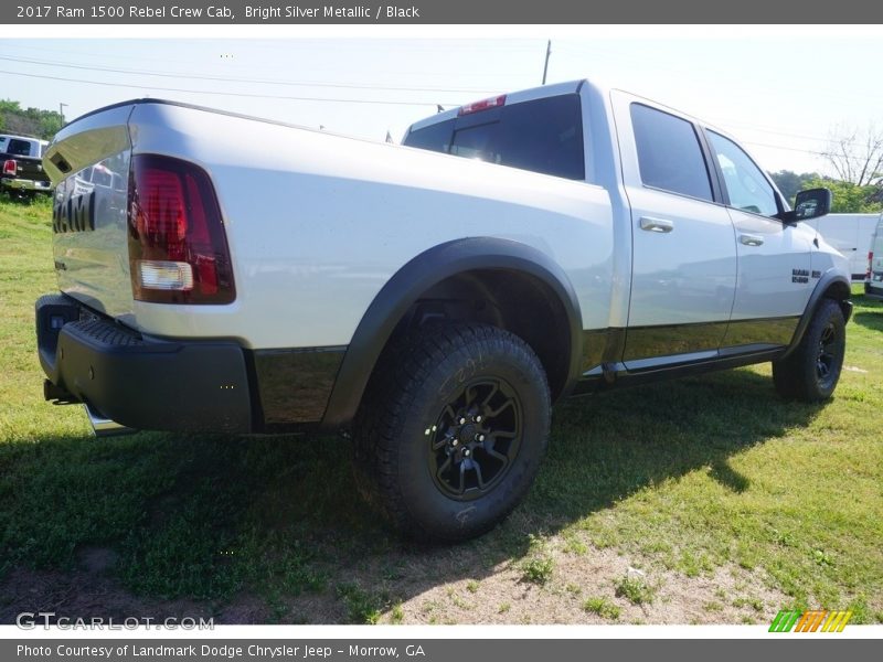 Bright Silver Metallic / Black 2017 Ram 1500 Rebel Crew Cab