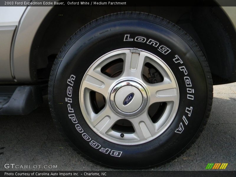 Oxford White / Medium Parchment 2003 Ford Expedition Eddie Bauer