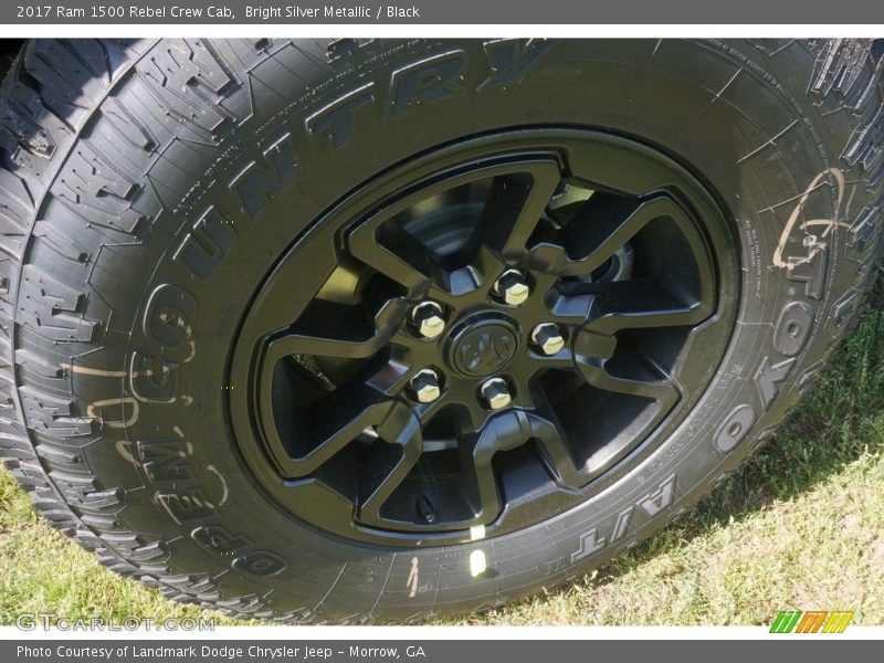 Bright Silver Metallic / Black 2017 Ram 1500 Rebel Crew Cab